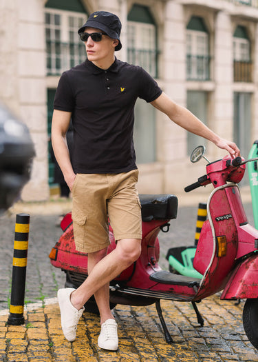 Lyle & Scott Polo's Plain polo shirt - jet black