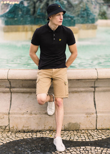 Lyle & Scott Polo's Plain polo shirt - jet black