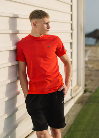 Lacoste T-shirts Contrast stripe t-shirt - corrida