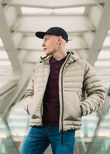 MA.Strum Jassen Hooded down jacket - tea