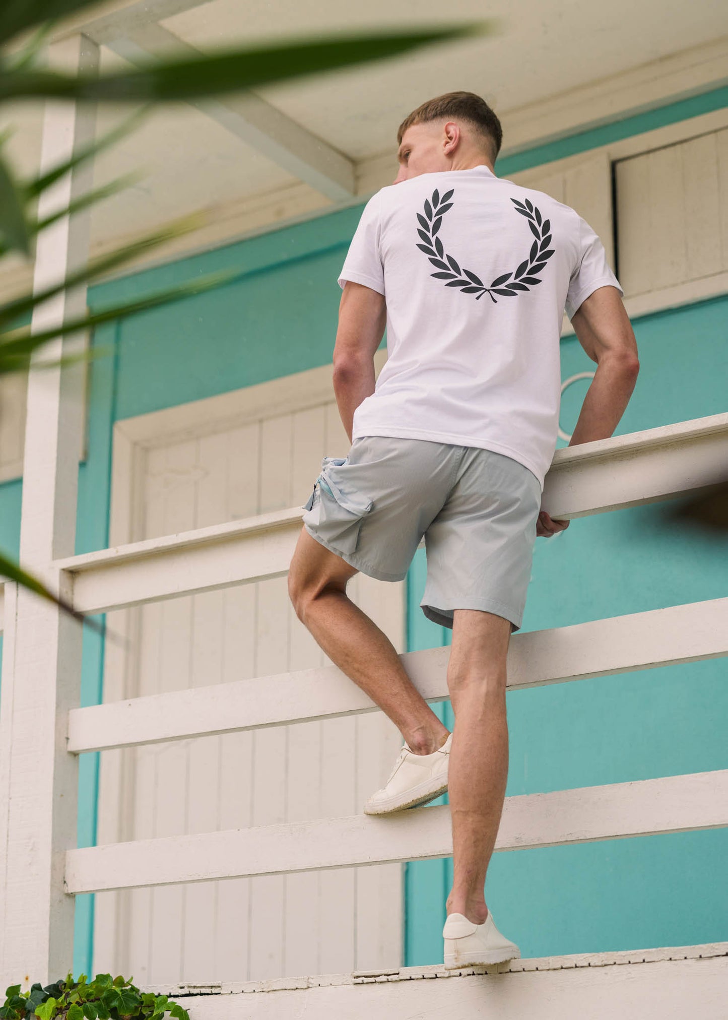 Fred Perry T-shirts Back graphic t-shirt - white