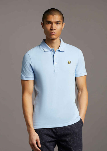 Lyle & Scott Polo's Plain polo shirt - light blue