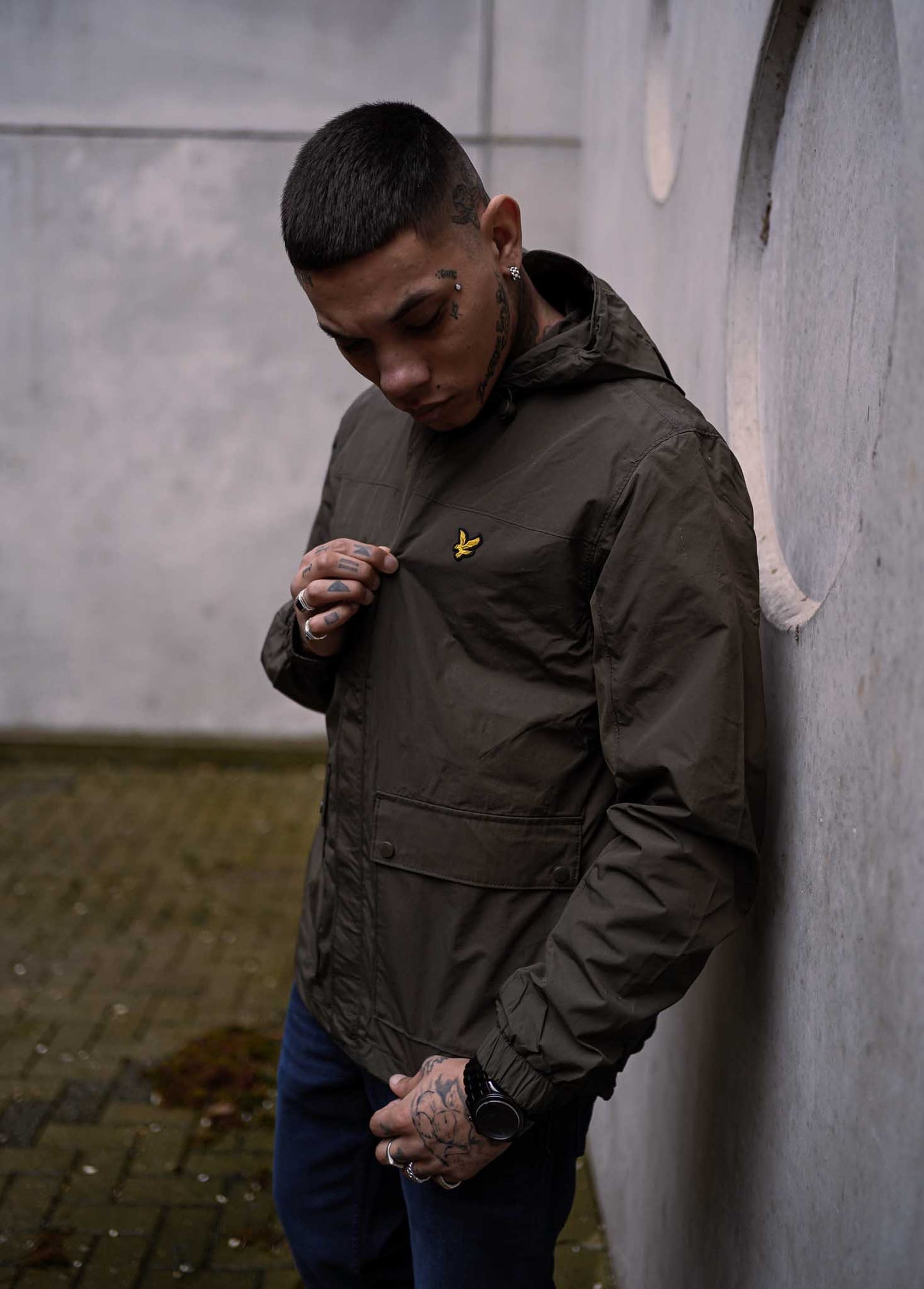 Lyle & Scott Jassen Hooded pocket jacket - trek green