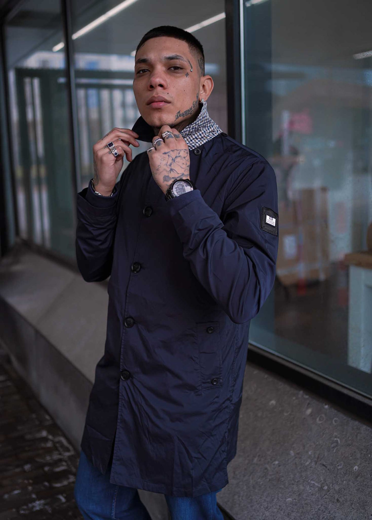 Weekend Offender Jassen Coronado - navy + free bucket hat