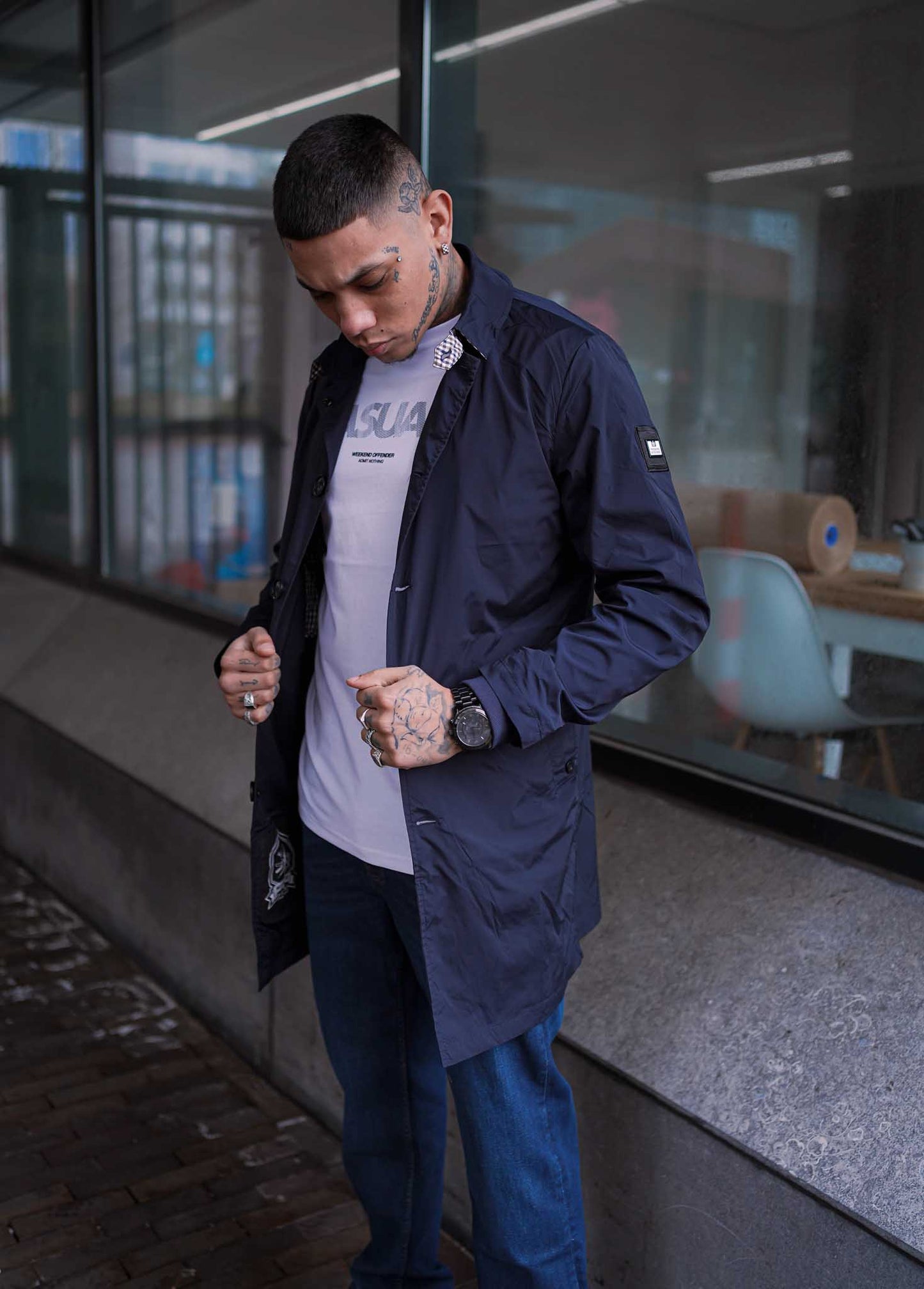 Weekend Offender Jassen Coronado - navy + free bucket hat