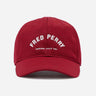 Fred Perry Petten Arch branded tricot cap - blood
