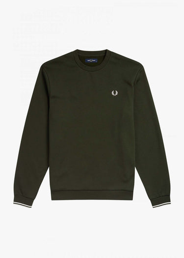 Fred Perry Truien Fred Perry embroidered sweat - hunting green