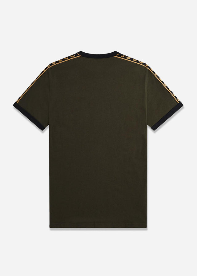 Fred Perry T-Shirts Gold taped ringer t-shirt - hunting green
