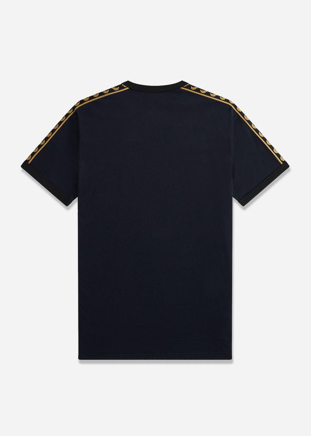 Fred Perry T-Shirts Gold taped ringer t-shirt - navy