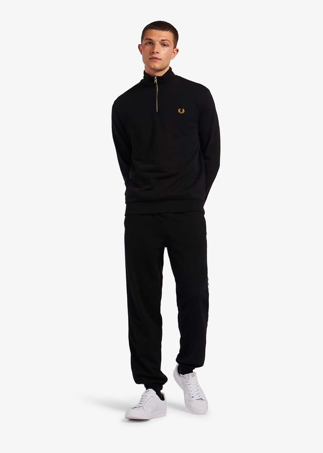 Fred Perry Pullover Half zip sweatshirt - black