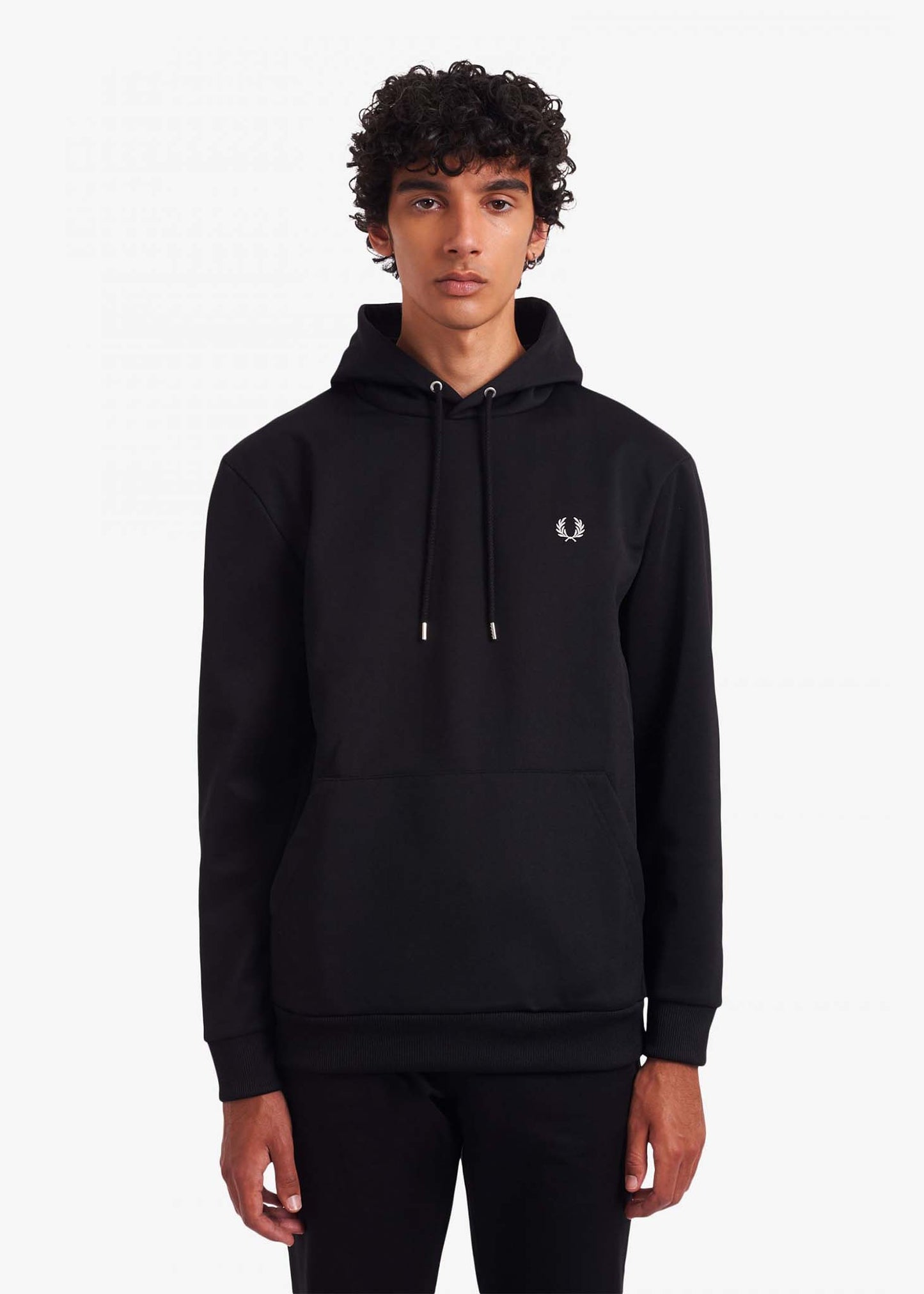 Fred Perry Hoodies Laurel wreath hooded sweatshirt - black