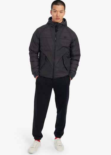 Fred Perry Jassen Insulated hooded jacket - gunmetal