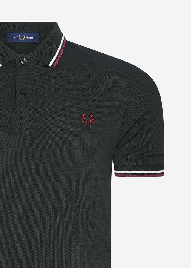 Fred Perry Poloshirts Twin tipped fred perry shirt - night green