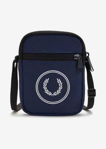 Fred Perry Tassen Circle branded small side bag - navy