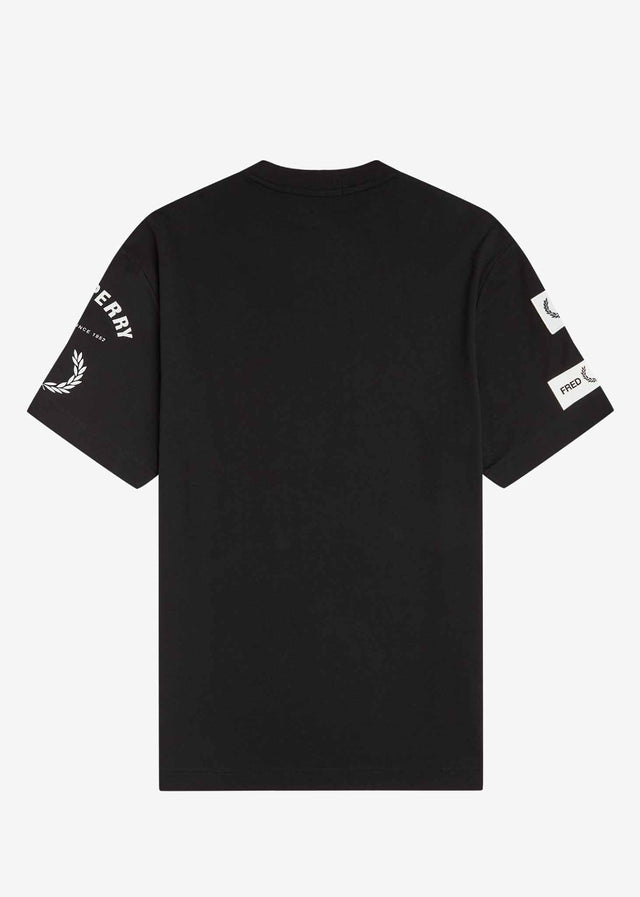 Fred Perry T-Shirts Bold branding t-shirt - black