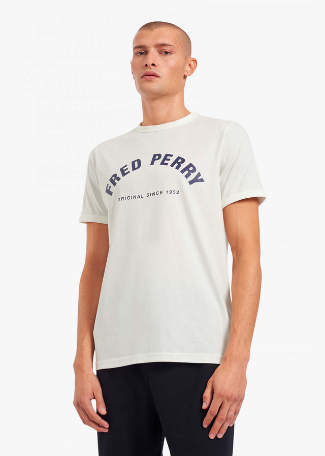 Fred Perry T-Shirts Arch branded t-shirt - snow white