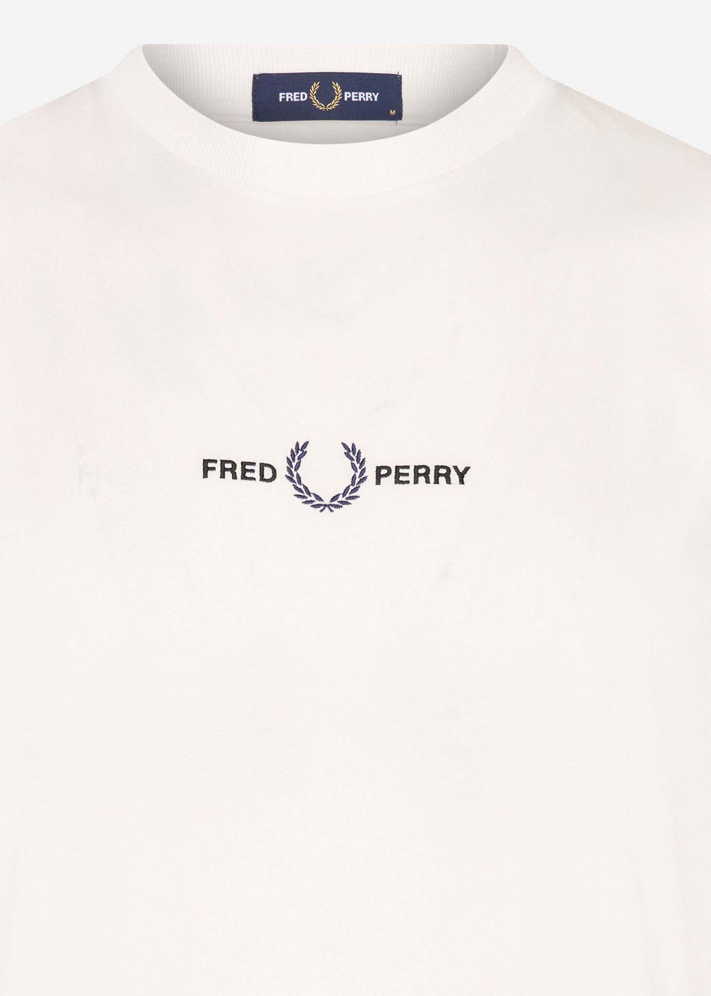 Fred Perry T-shirts Embroidered t-shirt - snow white