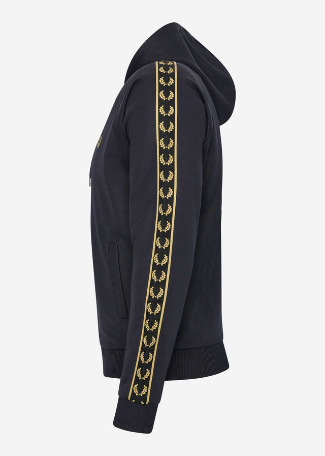 Fred Perry Sweatjacken Gold tape hooded track jacket - navy