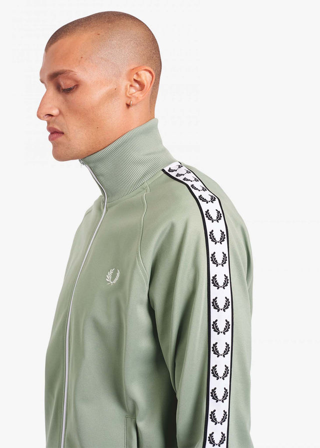 Fred Perry Sweatjacken Taped track jacket - seagrass