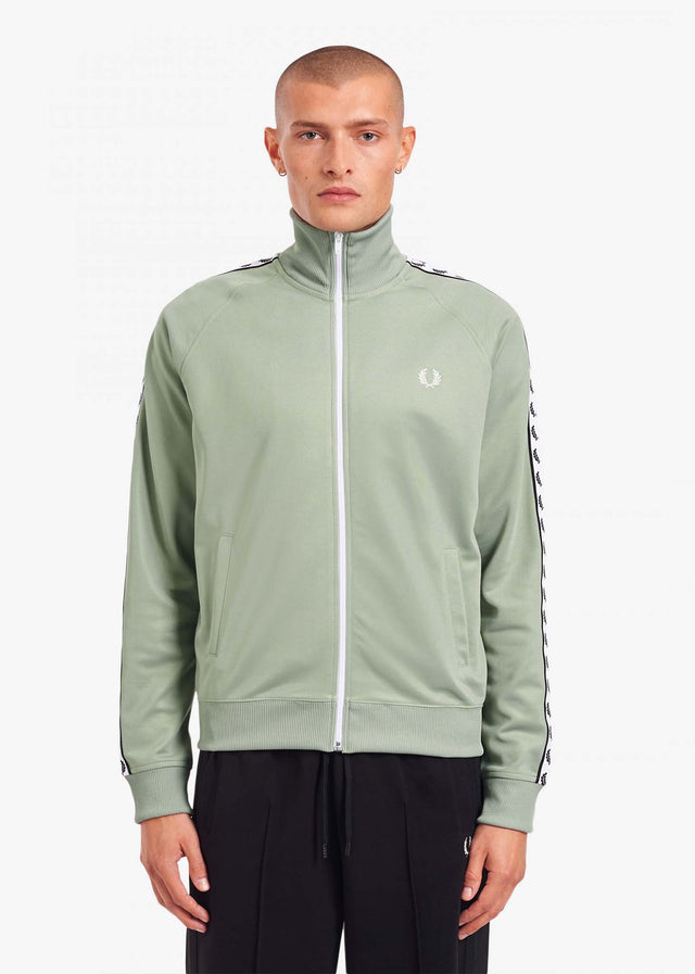 Fred Perry Sweatjacken Taped track jacket - seagrass