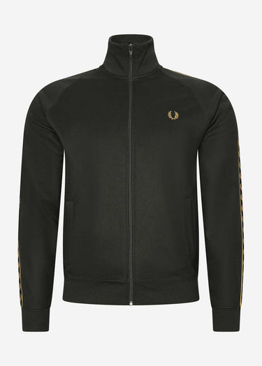 Fred Perry Vesten Gold tape track jacket - hunting green
