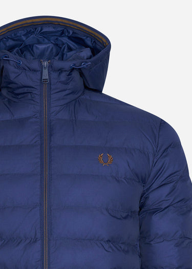 Fred Perry Jassen  Hooded insulated jacket - french navy