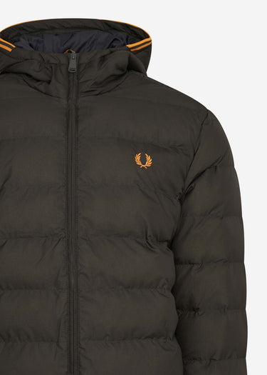 Fred Perry Jassen Hooded insulated jacket - hunting green