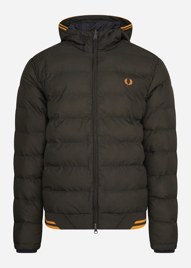 Fred Perry Jassen  Hooded insulated jacket - hunting green