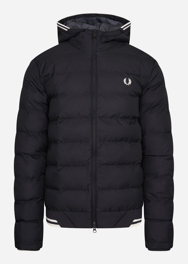 Fred Perry Jassen  Hooded insulated jacket - black