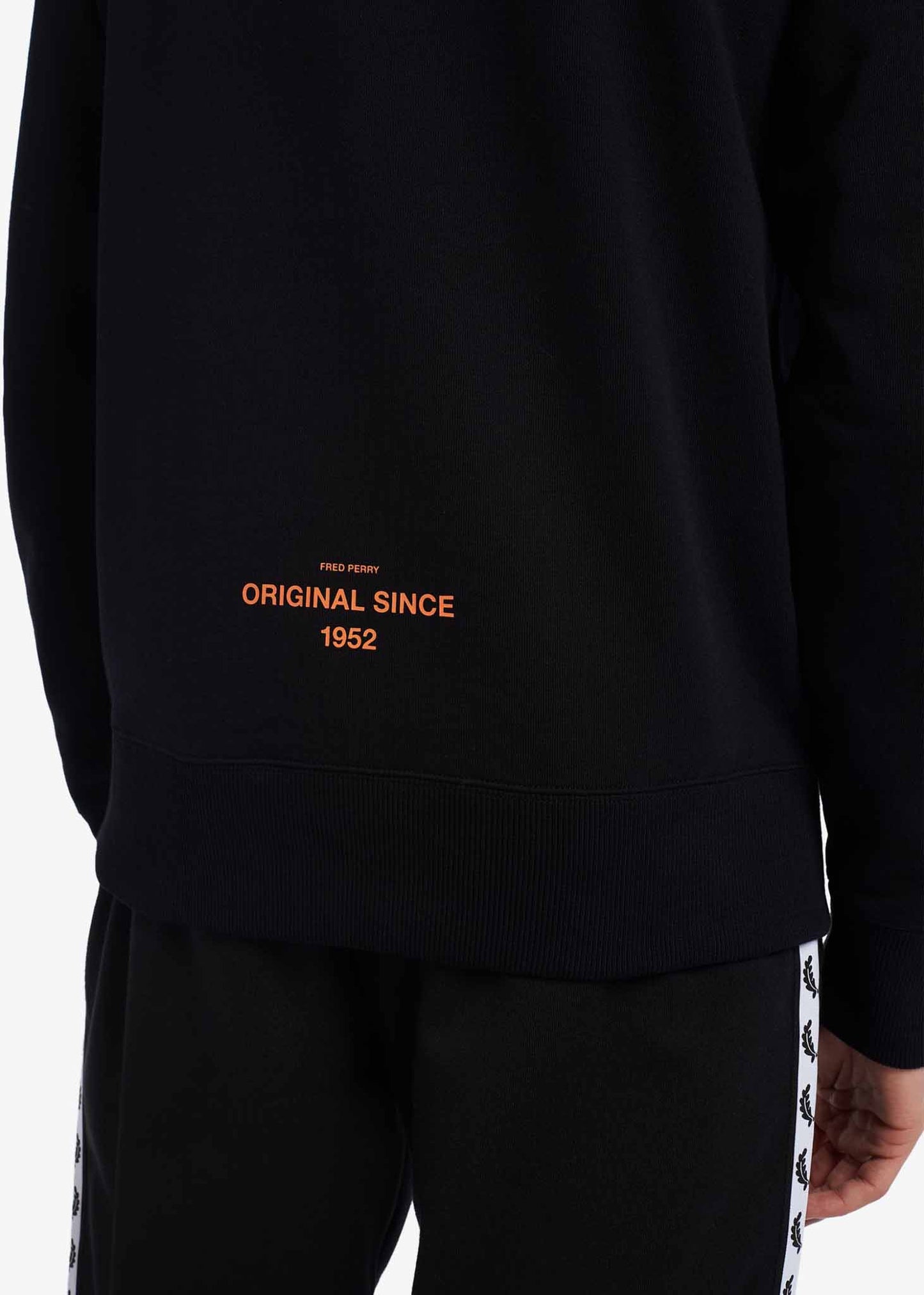 Fred Perry Truien Laurel wreath sweatshirt - black