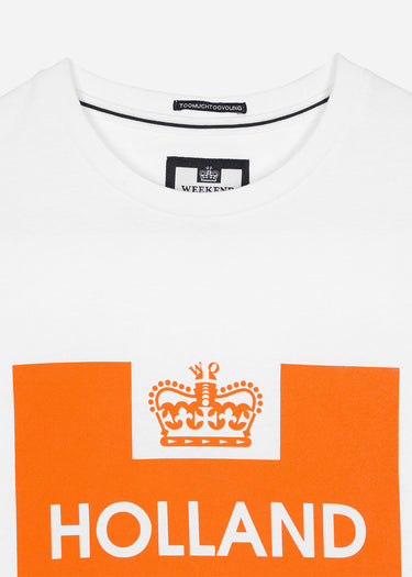 Weekend Offender T-shirts  Holland - white orange