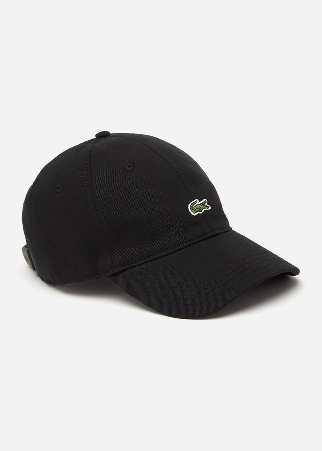 Lacoste Caps Cotton twill logo cap - black