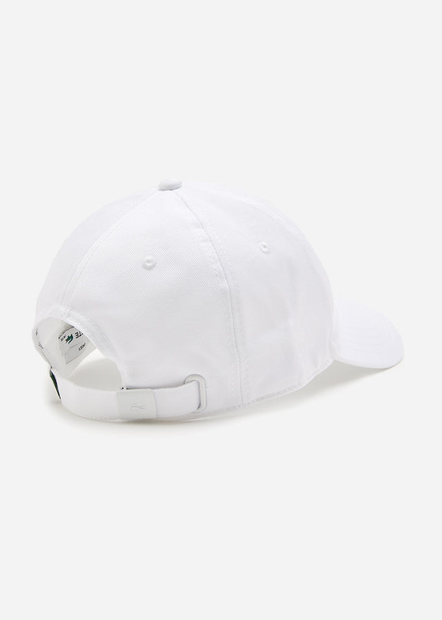 Lacoste Caps Cotton twill logo cap - white