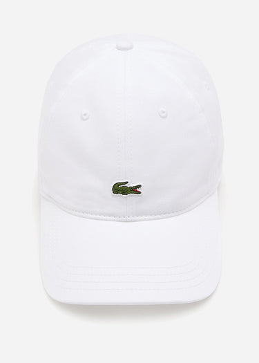 Lacoste Petten Cotton twill logo cap - white