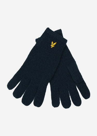 Lyle & Scott Handschoenen Racked ribbed gloves - dark navy