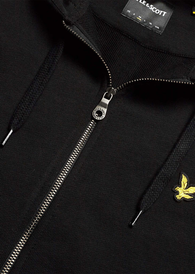 Lyle & Scott Sweatjacken Zip through hoodie - jet black