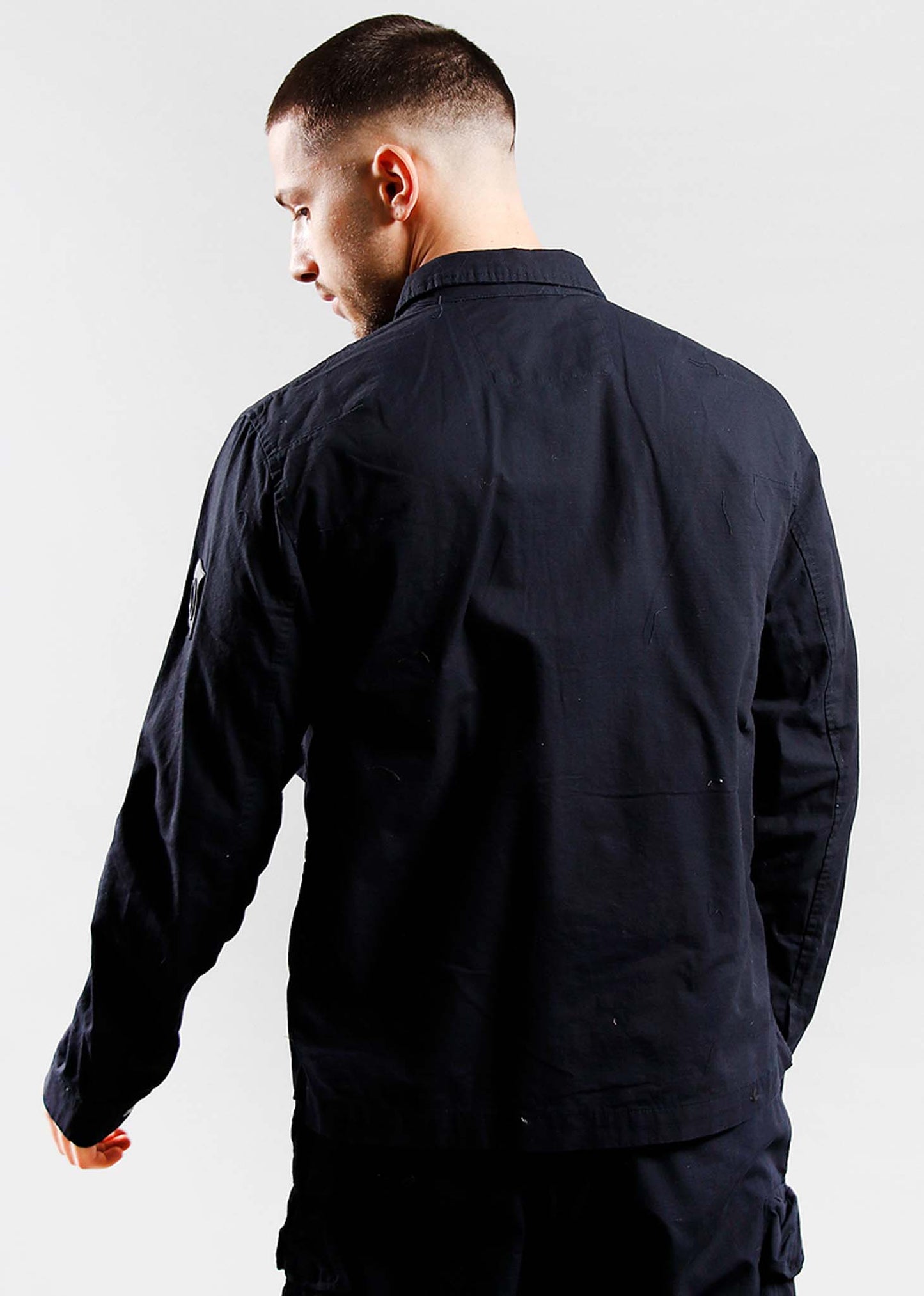 Marshall Artist Overshirts Cotton ripstop overshirt - navy