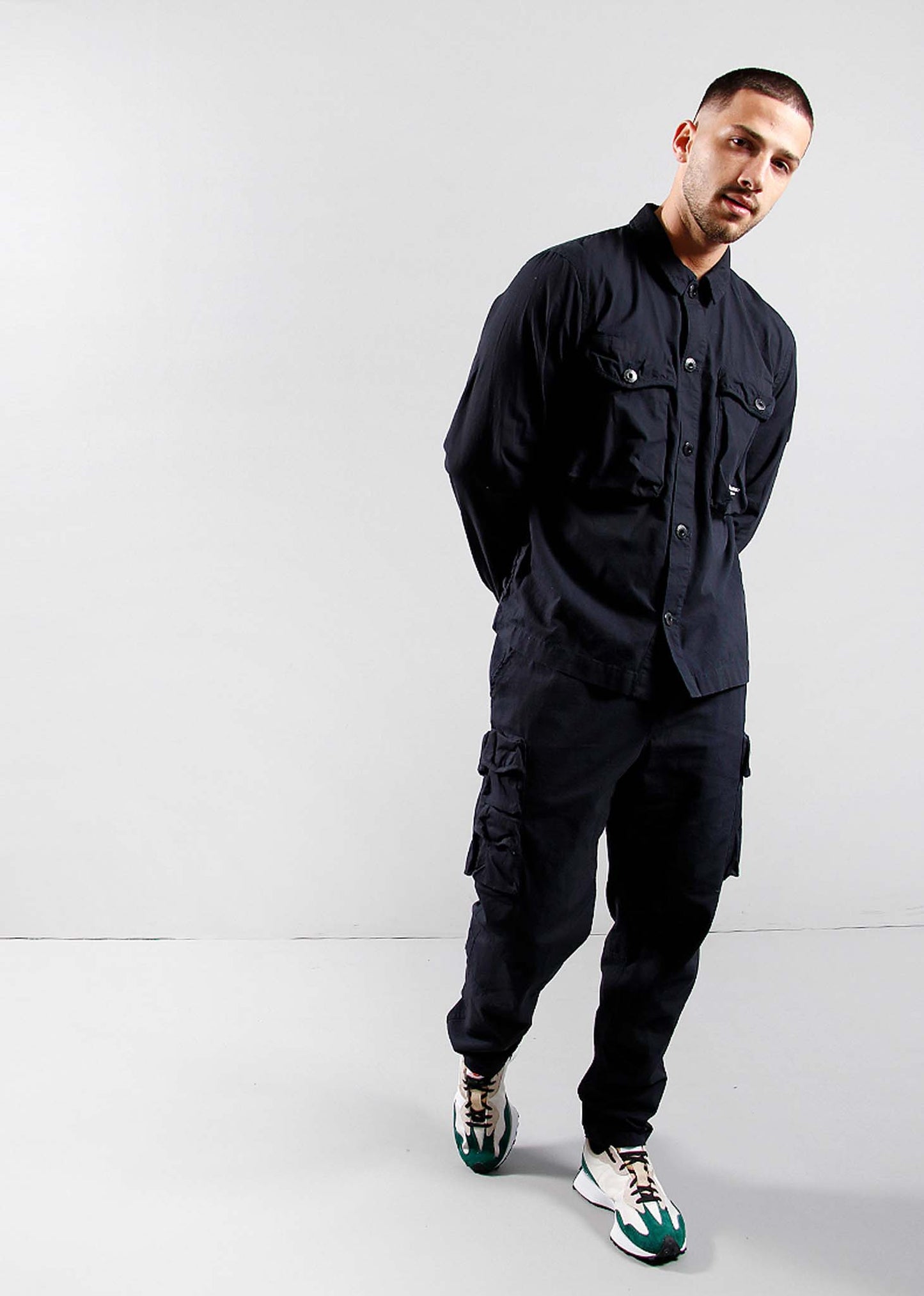 Marshall Artist Overshirts Cotton ripstop overshirt - navy