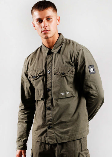 Marshall Artist Overshirts  Cotton ripstop overshirt - khaki