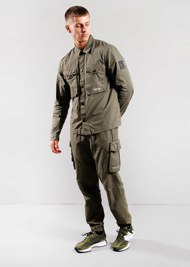 Marshall Artist Overshirts  Cotton ripstop overshirt - khaki