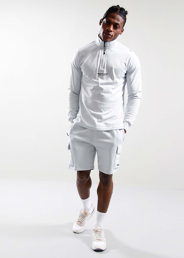 Marshall Artist Pullover Siren 1/4 zip - dolphin grey