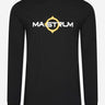 MA.Strum Longsleeve Tees LS logo print tee - jet black