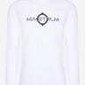MA.Strum Longsleeve Tees LS logo print tee - optic white