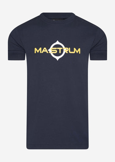 MA.Strum T-shirts SS logo print tee - ink navy