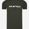 MA.Strum T-shirts SS logo print tee - oil slick