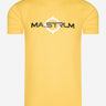 MA.Strum T-shirts SS logo print tee - citrus yellow