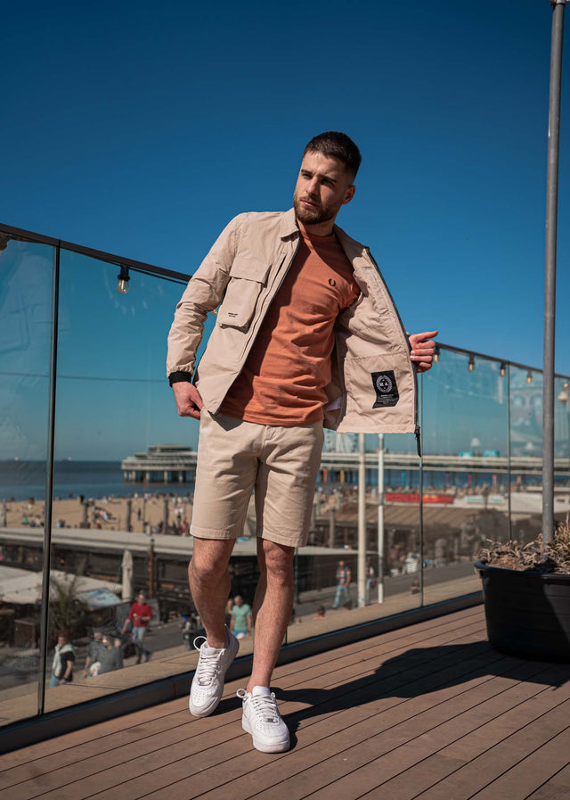 Marshall Artist Overshirts Forte polyamide overshirt - sandstone