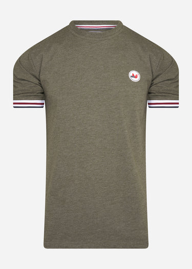 Peaceful Hooligan T-shirts  Tipped t-shirt - khaki