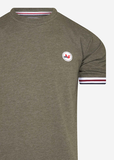 Peaceful Hooligan T-shirts  Tipped t-shirt - khaki