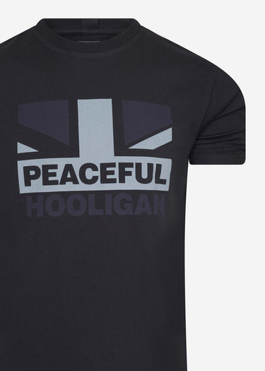 Peaceful Hooligan T-shirts  Flag t-shirt - black
